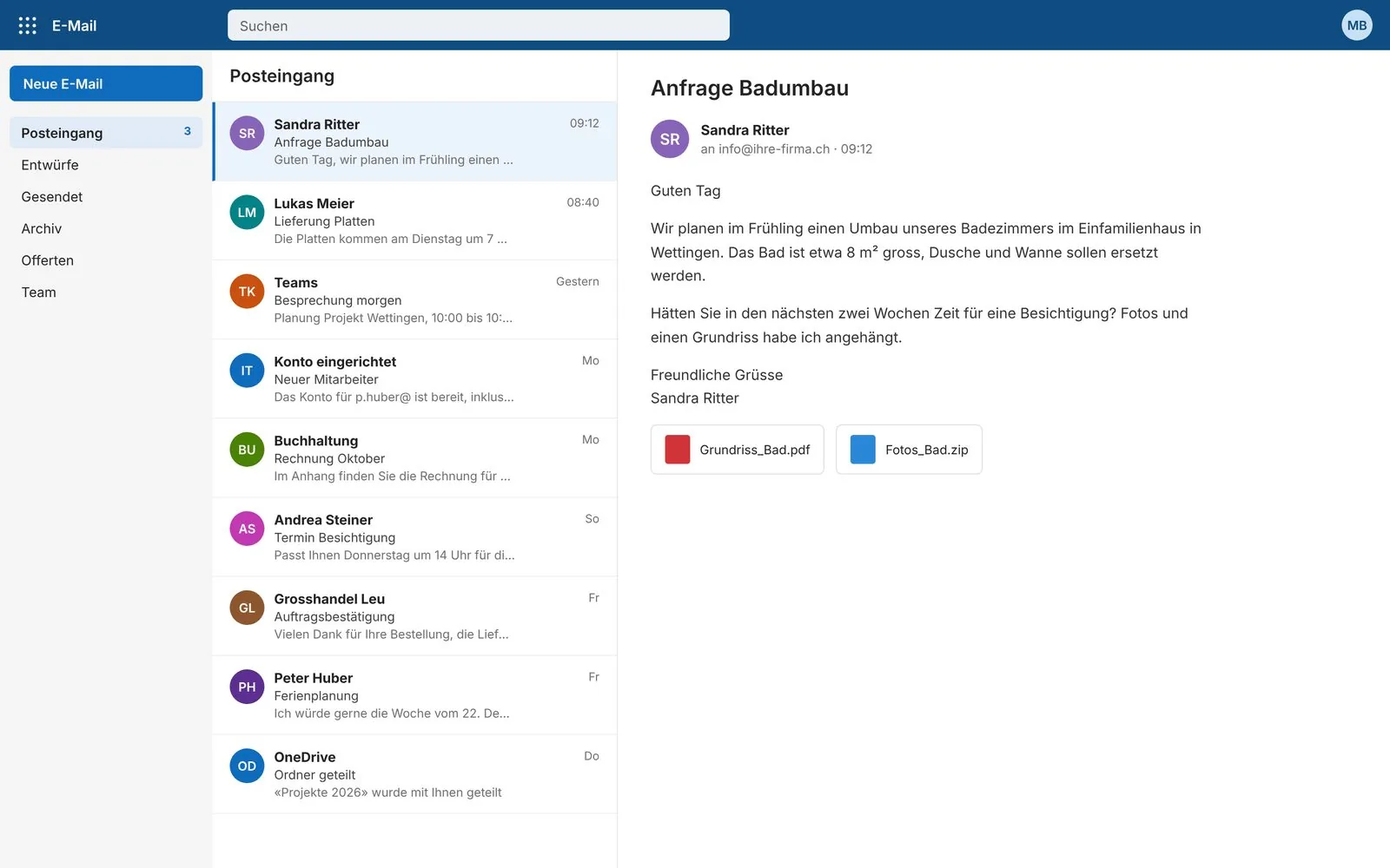 Beispiel: Microsoft 365